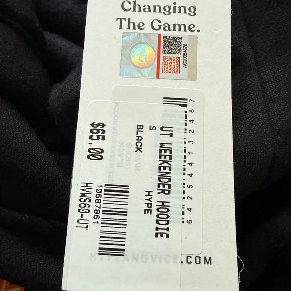 NWT Hype and Vice University of Tennessee Volunteers Cropped Weekender Hoodie - Picture 8 of 10